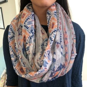 Tribal Print Infinity Scarf